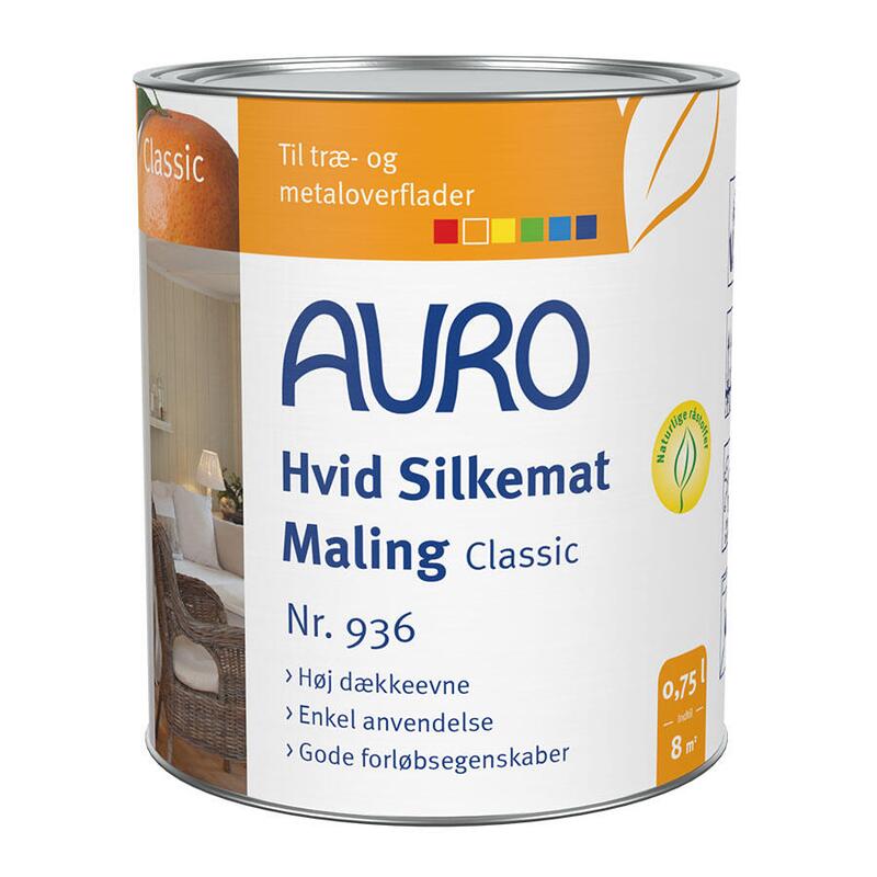 Hvit Silkemattemaling Classic nr. 936